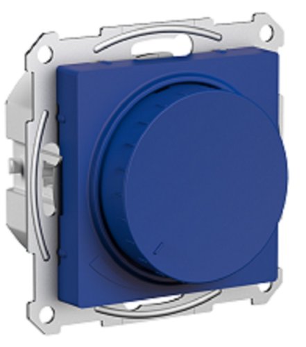 Светорегулятор поворотно-нажимной без рамки Systeme Electric AtlasDesign 5-400Вт аквамарин картинка